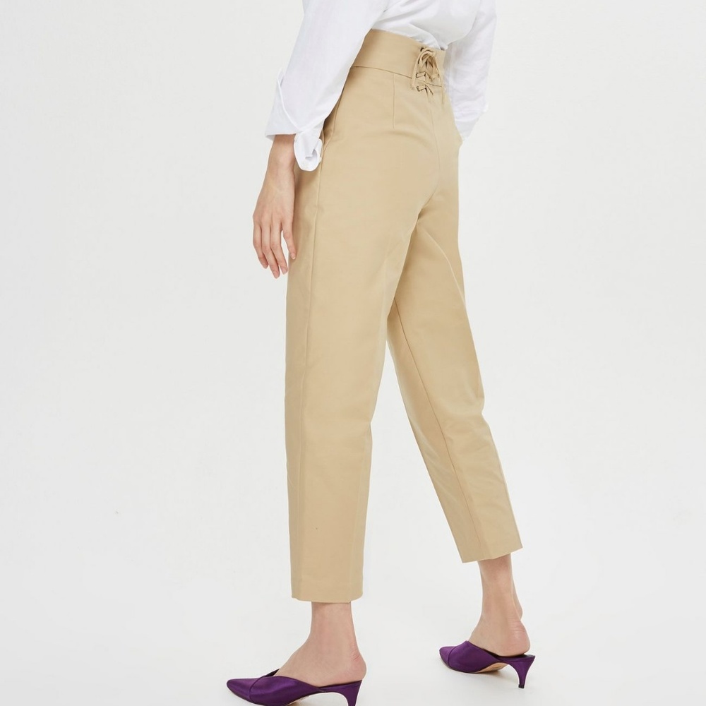 Topshop Lace Back Pants Sz 8 NWT